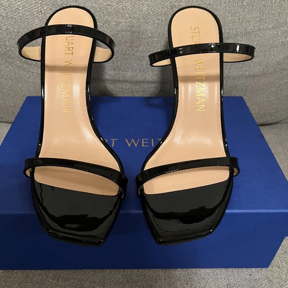 Stuart Weitzman Aleena 100 Black - Picture 3 of 13